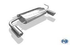 Duplex Sportauspuff Quer für Nissan Murano Z50 1x100mm rund eingerollt