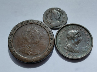 Job lot of old British copper coins
