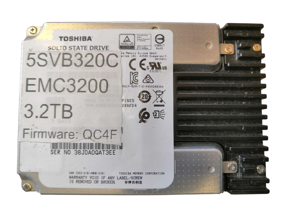Toshiba SSD SAS 2.5" 3.2TB 12Gb/s 05SVB320C 65-80% Health - Image 2 of 3