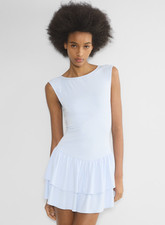 NEW Women Aritzia Wilfred GoodLux Bloomsbury dress Sky Blue