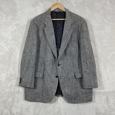 Vtg Harris Tweed Blazer Sport Coat Jacket Mens 51 2xl-3xl, 49" Chest READ DESC