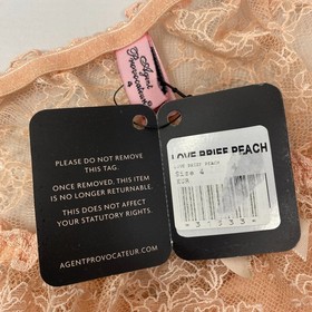Agent Provocateur Love Peach Brief AP4 Large NWT
