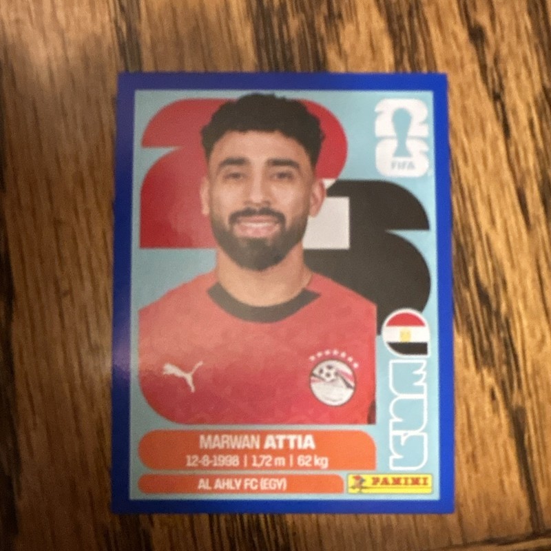 Panini FIFA World Cup 2026 Sticker EGY 10 Marwan Attia Al Ahly FC