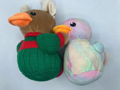Way to Celebrate Tie Dye Pastel Rainbow Rubber Duck Christmas Moose Lot Easter