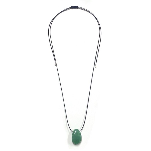 Stone Sweater Chain Adjustable Choker Necklaces Stone Pendant Necklace - Picture 6 of 9