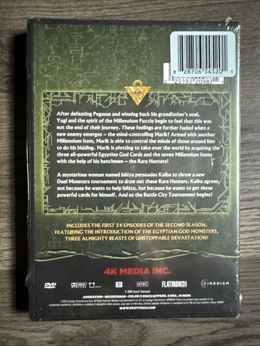 YU-GI-OH! Season 2, Vol.1 DVD 2013 3-Disc Set Cinedigm New Factory Sealed - Foto 2 di 2