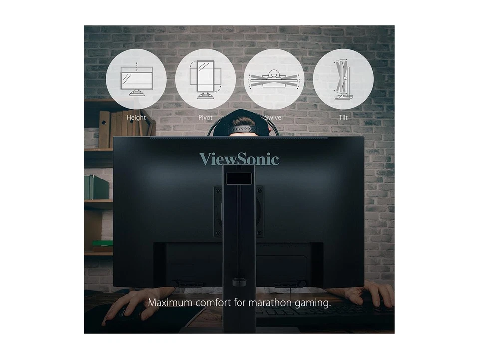 ViewSonic XG2431 Gaming Monitor 24" 1080p 240Hz 1ms with AMD FreeSync Premium, - Image 3 of 4