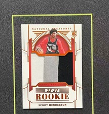 2023-24 Panini National Treasures Scoot Henderson #160 Rookie RC Patch /75