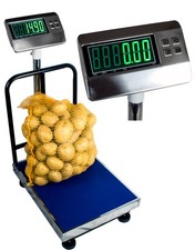 Kartoffelwaage 300kg Lager Marktwaage Waage LED Platformwaage Digital Paketwaag