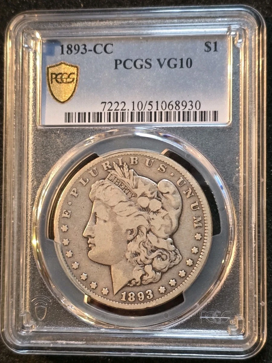 VG 10 Graded 1893 Year Morgan US Dollars (1878-1921) for sale | eBay