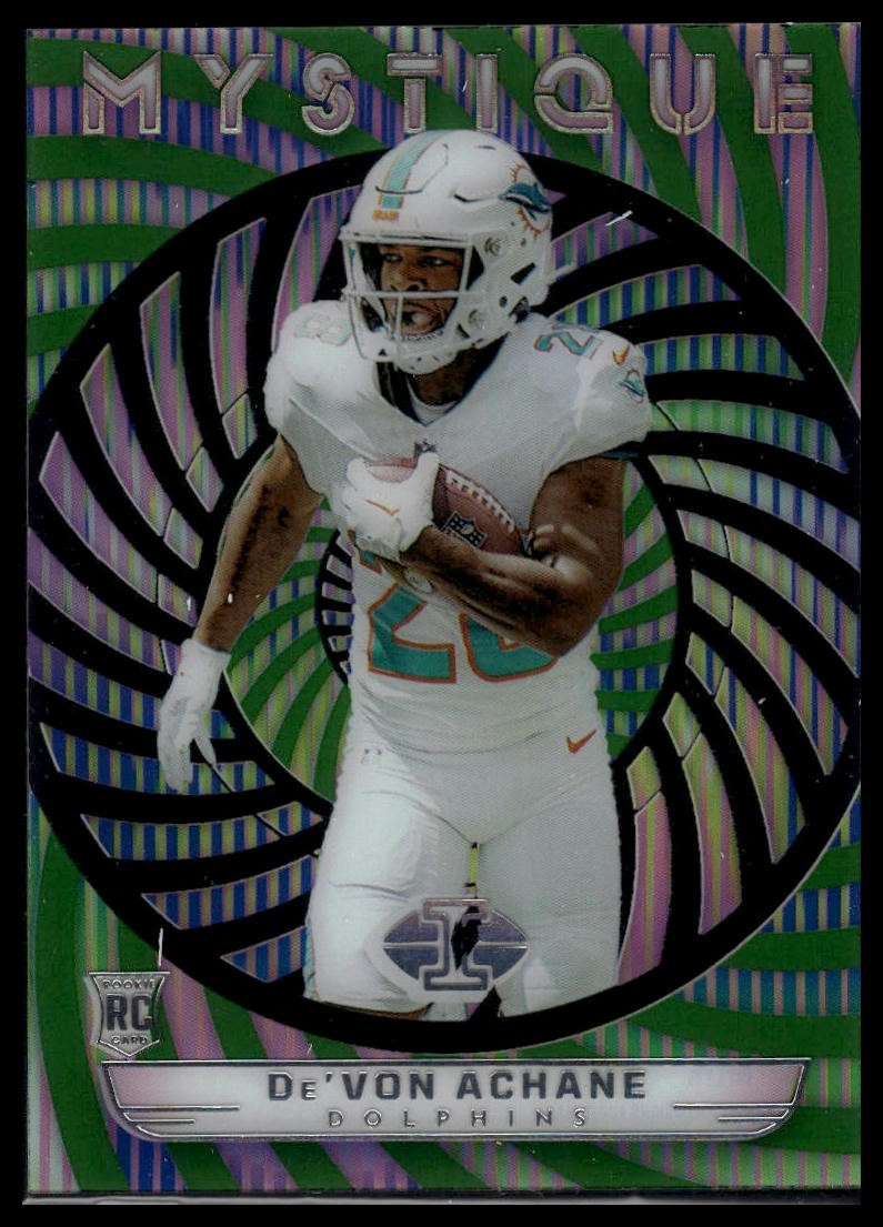 2023 Panini Illusions #9 De'Von Achane Mystique Emerald