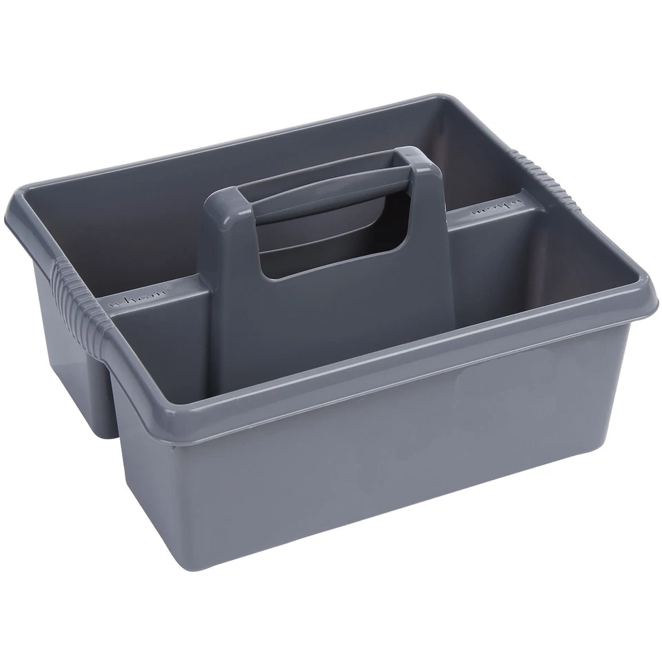 Wham SILVER plastic handy kitchen cleaning tool box utility caddy storage tidy