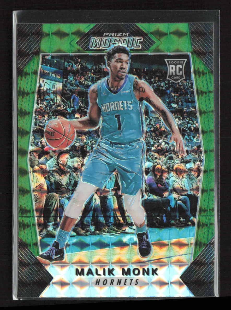 2017 Mosaic #36 Malik Monk Green Prizm Excellent