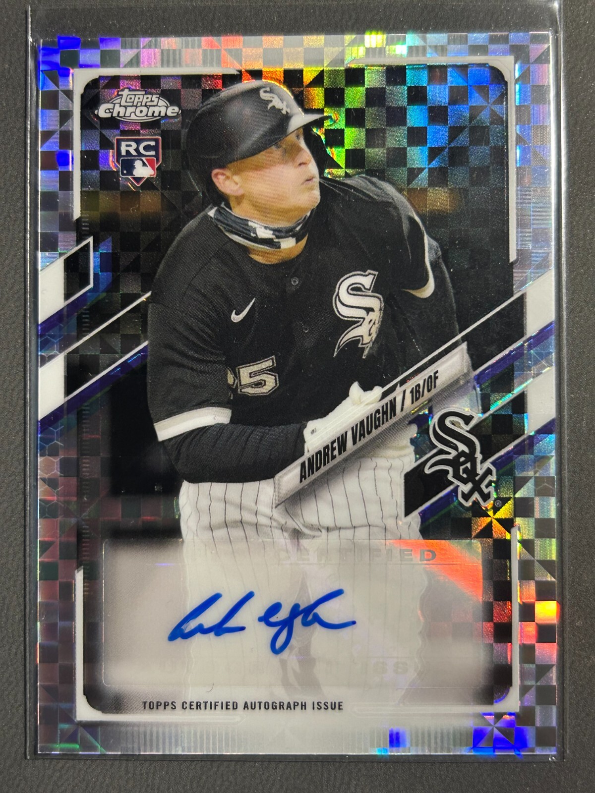 Andrew Vaughn 2021 Topps Chrome Rookie Card Autograph 89/125