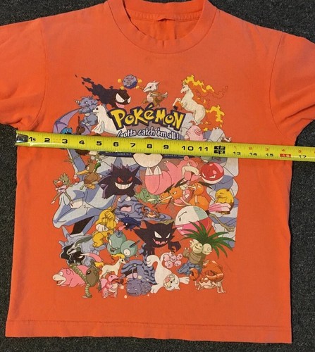 Vtg Kids Pokemon Gotta Catch Em All Shirt M Pikachu Anime Cartoon DBZ Y2K 90s - Picture 7 of 8