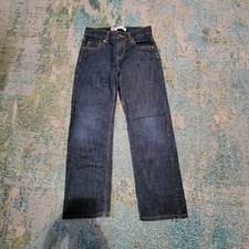 Levis 514 Straight Youth Boys Size 10 Reg W25 X L25 Dark Blue Denim Jeans