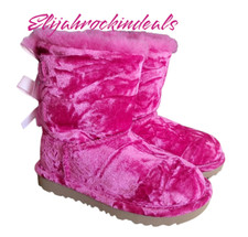 NEW TODDLER KIDS UGG BAILEY VELVET RASPBERRY SORBET BOOTS STYLE: 1142071T