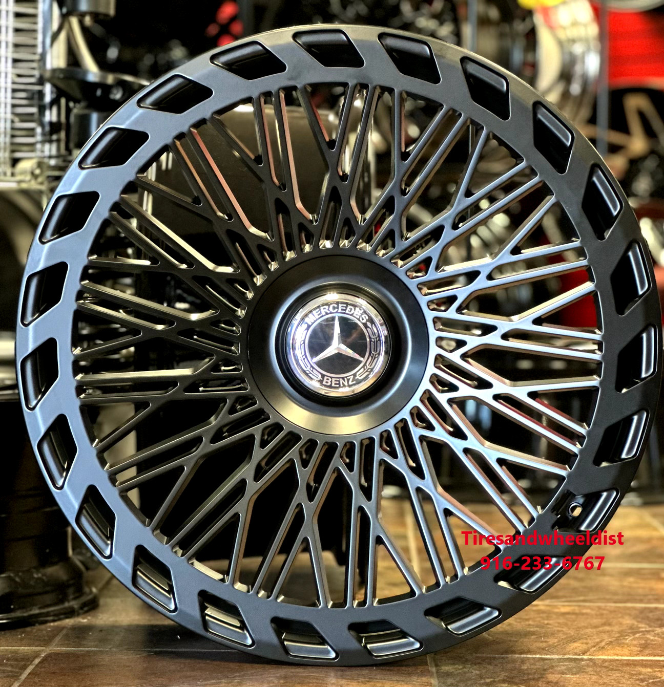 24" inch Satin Black Wheels Tires Rolls Royce Ghost Cullinan GLS GLE X5 X7 TPMS