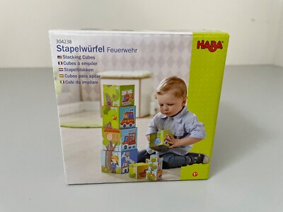 Haba - Stapelwürfel - Feuerwehr 