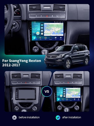 For SsangYong Rexton III 3 2012-2017 Android Auto Car Radio CarPlay GPS Screen - Picture 15 of 32