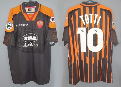 AS ROMA jersey 1997/98 #10 TOTTI Calcio | eBay