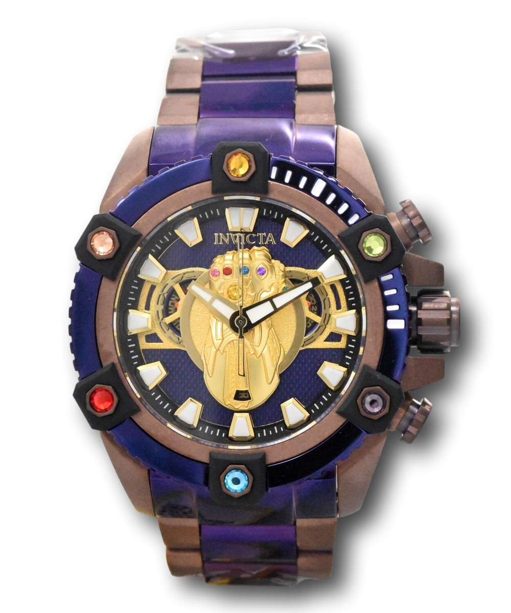 Invicta Marvel Thanos Infinity Gauntlet Men's 64mm Limited Swiss