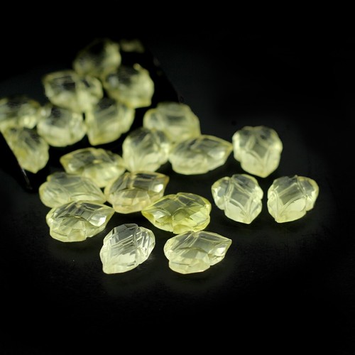 Natürlich Zitrone Quarz Kostüm Blattform Lose Edelstein Perlen Schmuck Machen - Bild 8 von 12