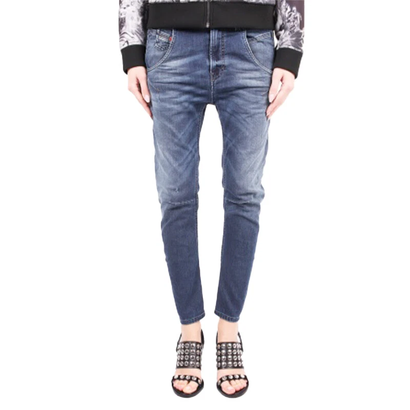 DIESEL FAYZA NE 0670V Womens Denim Jeans Tapered Leg Stretch Sweat