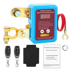 Kill Switch for Car- LED Digital Display Included Remote Battery Disconnect S...