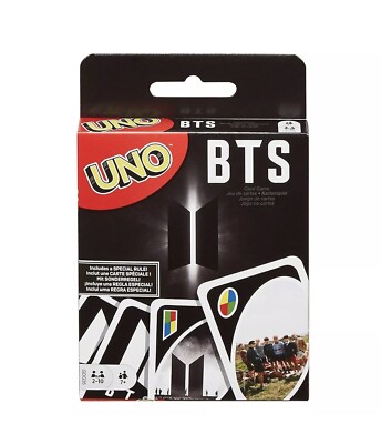 Mattel UNO BTS Edition Card Game Big Hit New Game Night KPOP Bangtag Boys