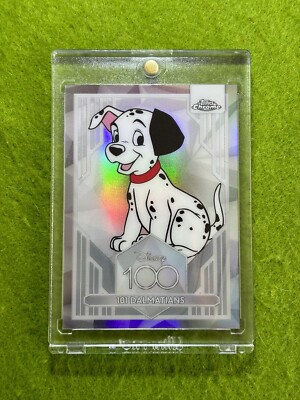 Disney 100 REFRACTOR 101 DALMATIANS Card 2023 Topps Chrome LORCANA