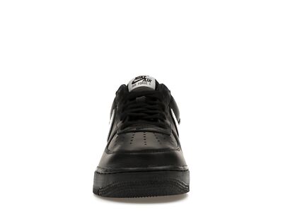 Size 7 - Nike Air Force 1 Retro QS Low Black White for sale online
