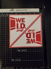 Sheet of 2 Budweiser COOLER DOOR Decals