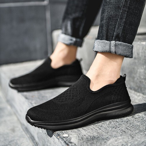 Mens Slip On Sneaker Casual Shoes Slip Shoes Fabric Shoes Slip-On - Picture 1 of 28