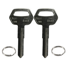 2 New Uncut Key Blanks For Saab 900 99 Vehicles 81-93 Non-transponder Saa1-m