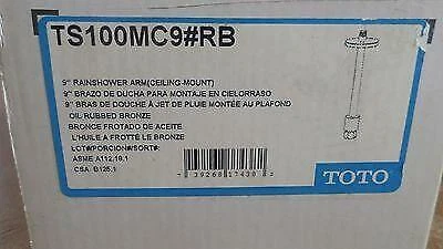 Brazo de ducha de lluvia TOTO montaje en techo TS100MC9#RB 9" ducha de lluvia bronce frotado con aceite Foto 4 de 4