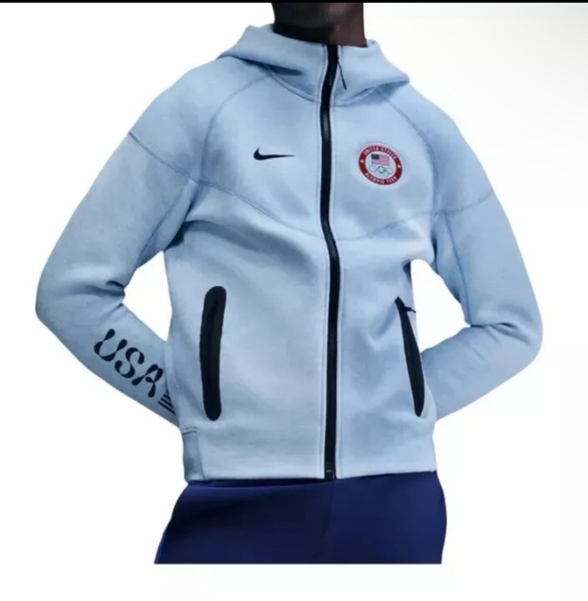 Men's Nike Olympic 2024 Team USA Tech Fleece Windrunner Men's Nike Olympic 2024 Team USA Tech Fleece Windrunner