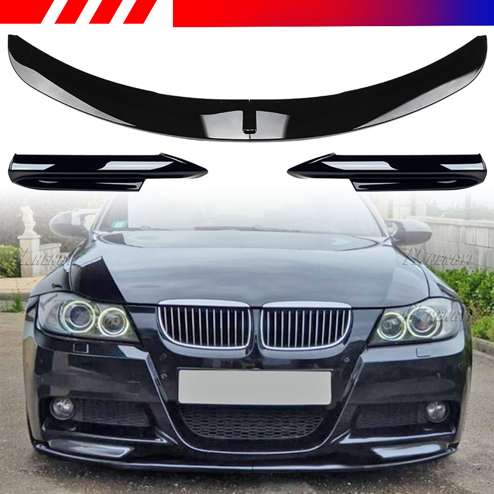 For 2005-2008 BMW E90 E91 M-Sport Pre-LCI Front Bumper Lip Glossy