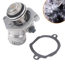 Engine Coolant Thermostat Assembly with Sensor For Mercedes C300 C350 E350 ML350
