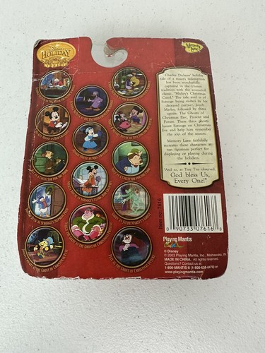 2003 Playing Mantis Memory Lane Christmas Carol Mickey Mouse como Bob Cratchit NUEVO - Imagen 6 de 6