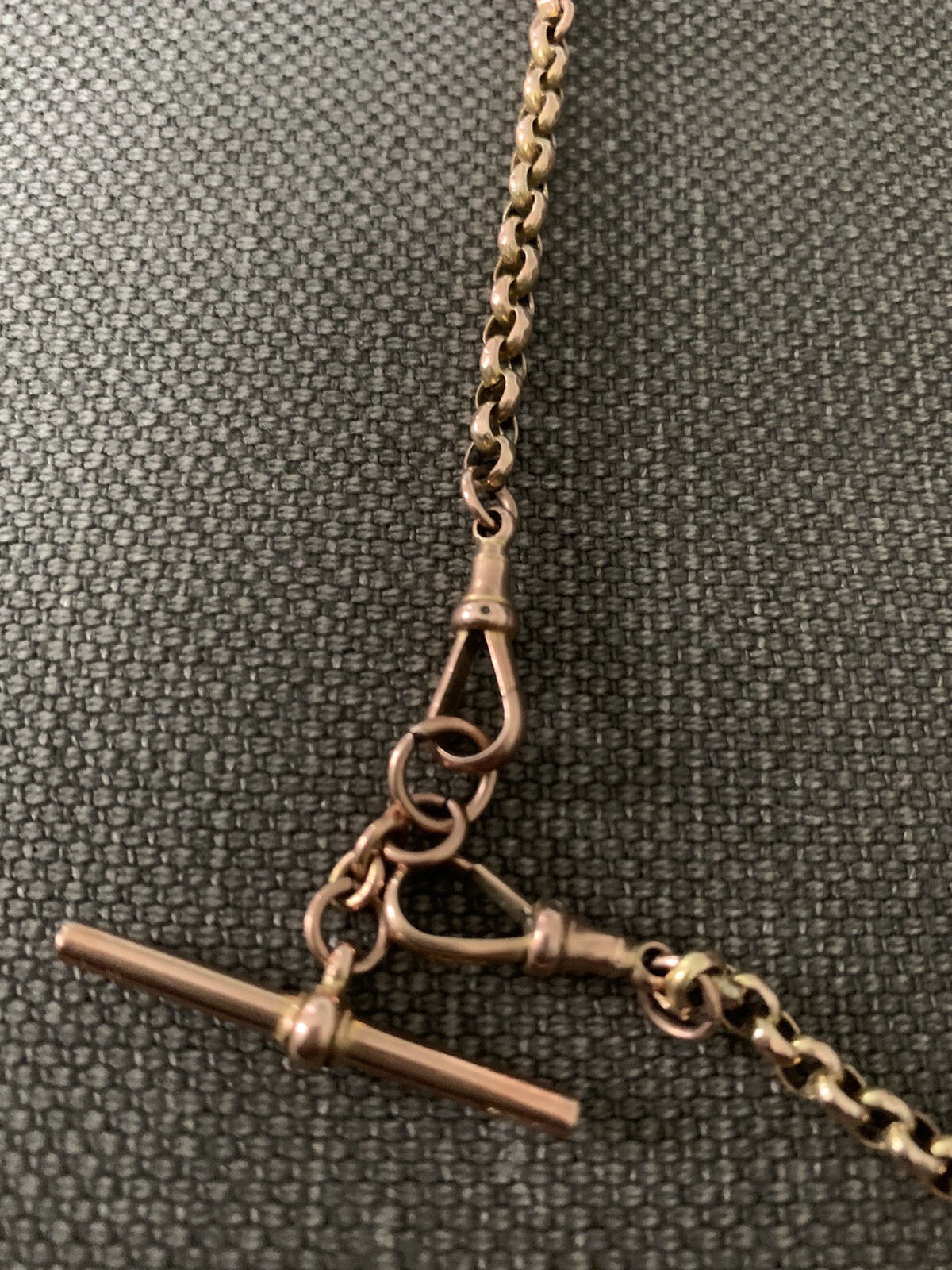 Old Hallmarked gold pocket watch chain eBay