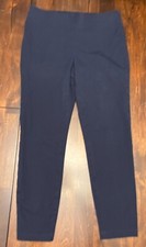 Talbots Navy Blue Skinny Ankle Pull On Pants Women  s Size 8