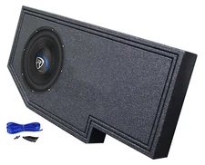 Rockville 10" Subwoofer+Sub Box Enclosure For Dodge 2002- Current Quad Cab