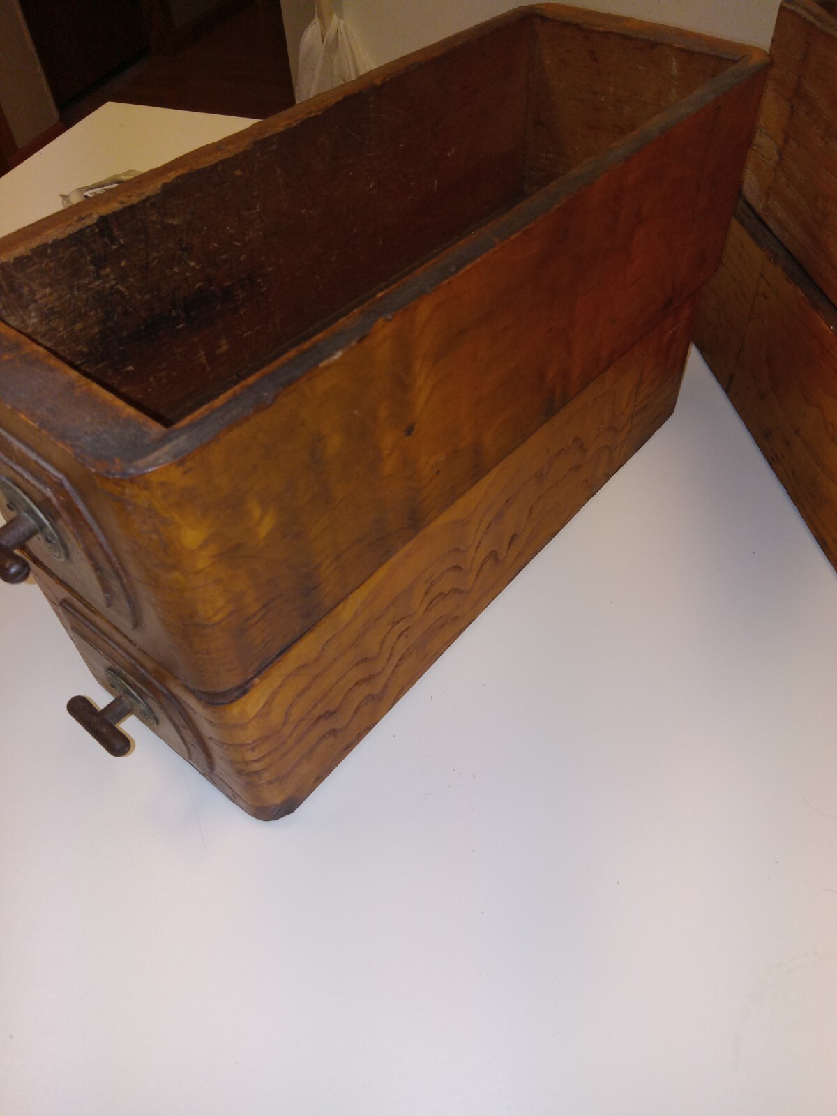 4 Vintage Standard Sewing Machine Drawers working brass knobs crafts