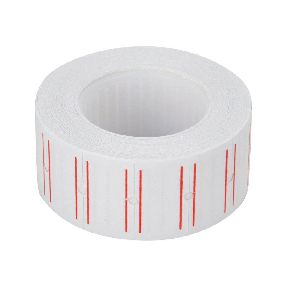 For MX-5500 Price Tag Gun Sticker Red line 600 Labels per Roll Refill Ink Roller - Image 4 of 4