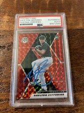 Daulton Jefferies IP Signed Mosaic Card PSA DNA Coa Slabbed Autographed A’s