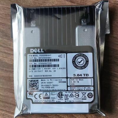 Gbps 12 03DDFT State SAS DELL Solid Drive PX05SVB384Y SSD 3.84TB