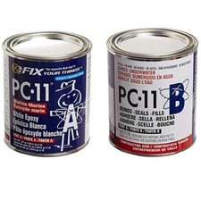 PC-Products PC-11 Epoxy Adhesive Paste Two-Part Marine Grade 4lb in Two Cans Off