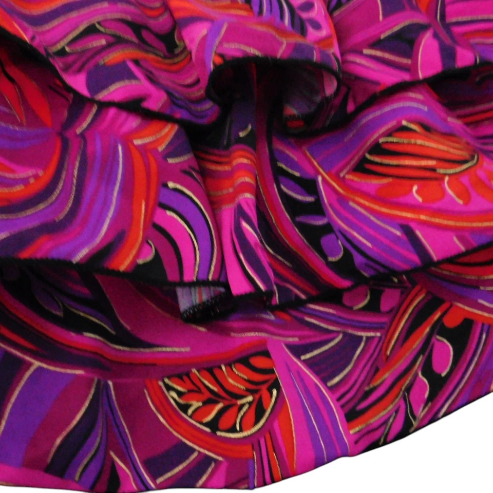 Maiô Robbie Len em camadas top babados preto tropical controle de barriga emagrecimento 12 - Imagem 3 de 4