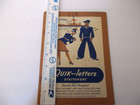 VINTAGE WWII 1942 Quik-letters stationery folder w/3 new letters sailor on cover — photo 4